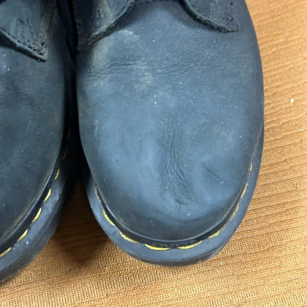 Dr. Marten 1460 Fleece Lined Wintergrip Black Leather Lace Up Boots 8 women’s - Picture 8 of 11